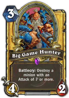 big game hunter card