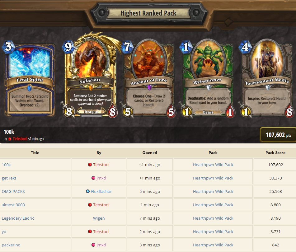 Hearthstone Now Has a Live Legend Leaderboard On The Official Site - News -  HearthPwn