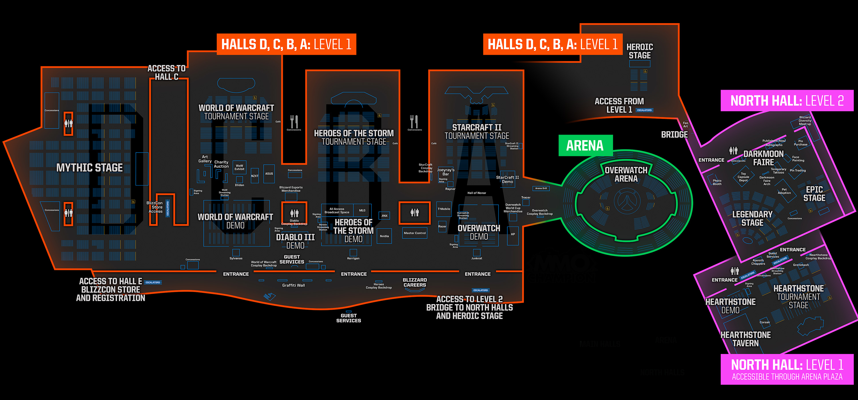 BlizzCon 2017 Floor Map Revealed News HearthPwn