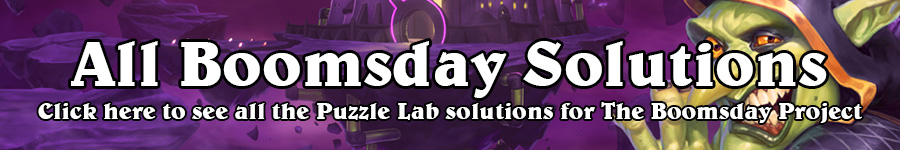 Lethal Boomsday Puzzle - Myra Rotspring - Hearthstone Puzzle Lab