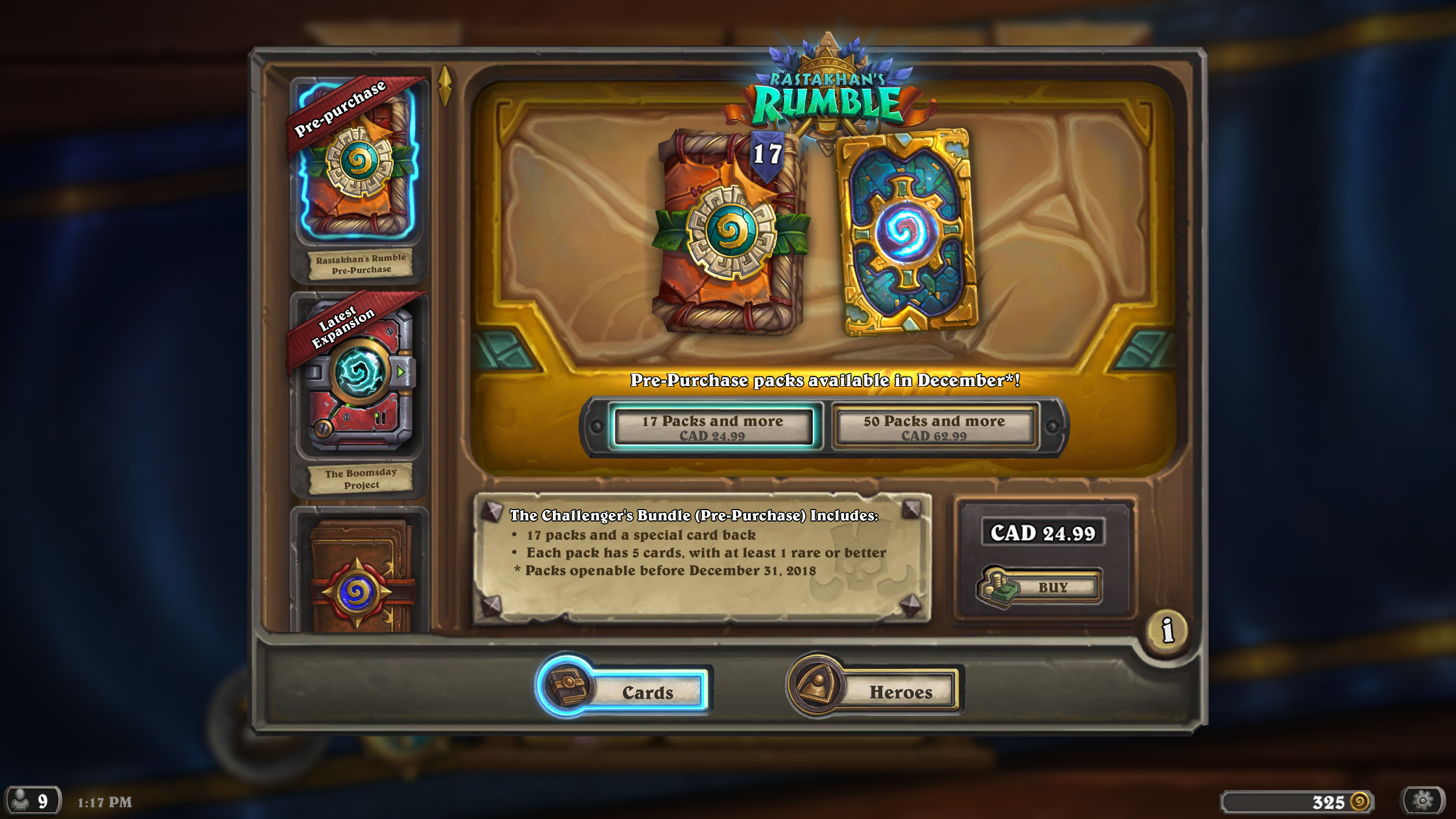 hearthstone pre order