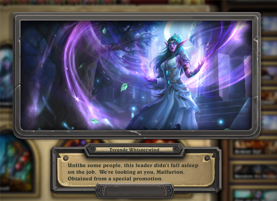 Getting To Know Hearthstone S Alternate Heroes Tyrande