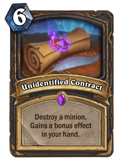 unidentified contract
