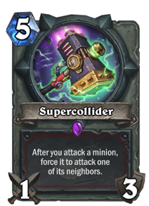 hearthstone in crafting how works Hearthstone Supercollider  Cards